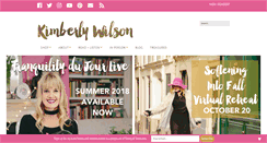 Desktop Screenshot of kimberlywilson.com