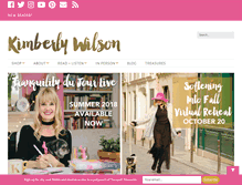 Tablet Screenshot of kimberlywilson.com